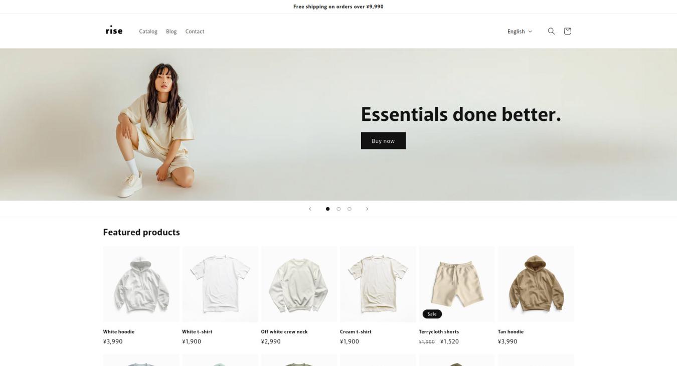 Rise Shopify Theme